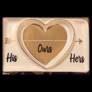 His and hers jewelry tray